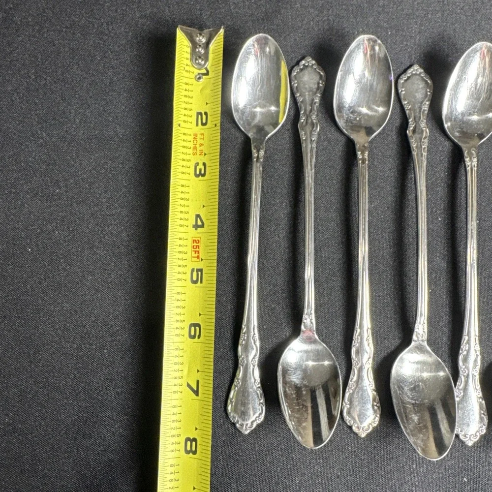 Oneida Distinction Deluxe MANSION HALL Ice Tea Spoons Lot of 12 HH EUC Stainless